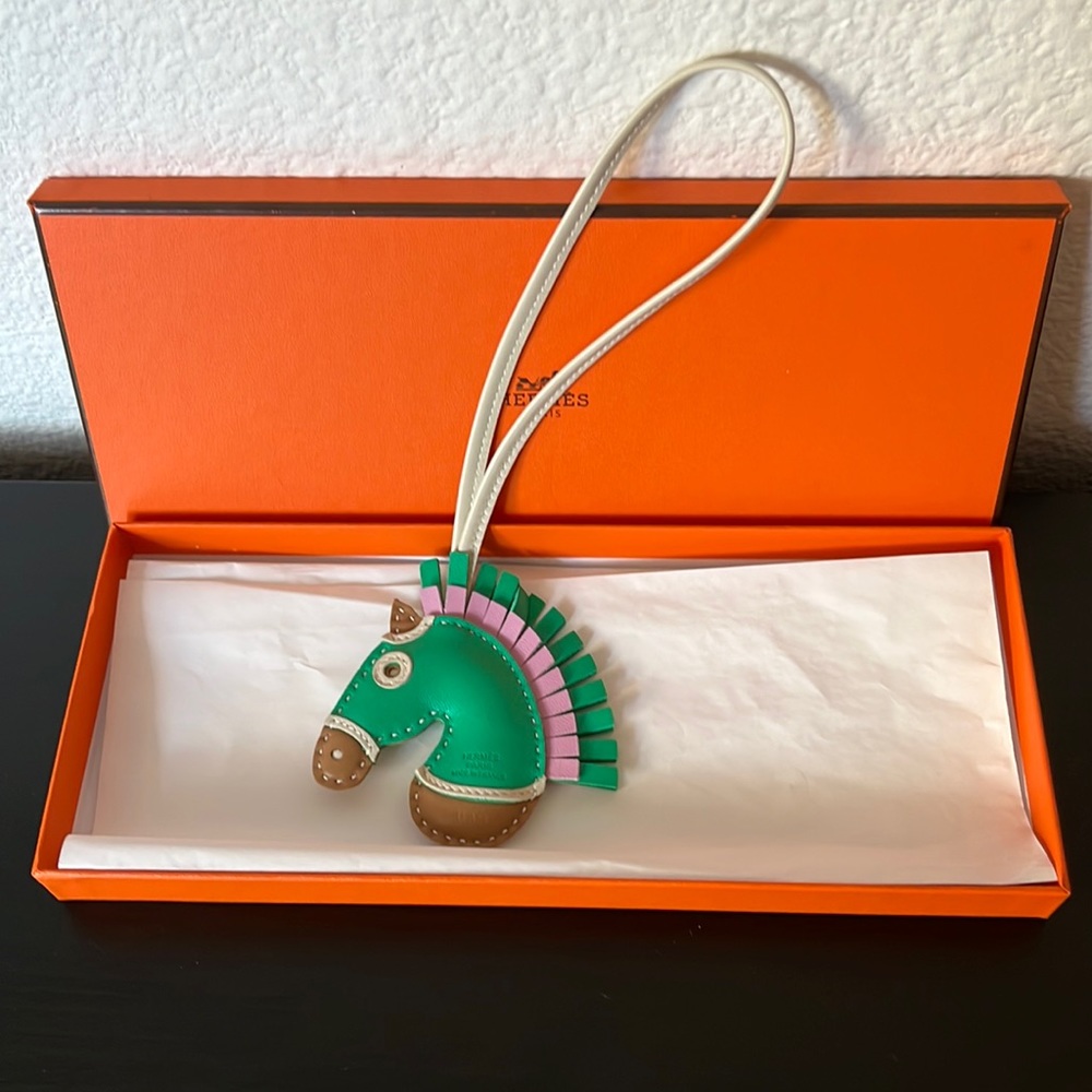 Hermes Milo Lampskin Geegee Bag Charm.